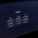How to Use AI to Automate Customer Support for Small Businesses (Step-by-Step) Close-up of a computer screen displaying ChatGPT interface in a dark setting.
